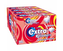 Wrigley's Extra Refreshers Strawberry Lemon - 12 x 8 stuks (12 x 17,9 gram)