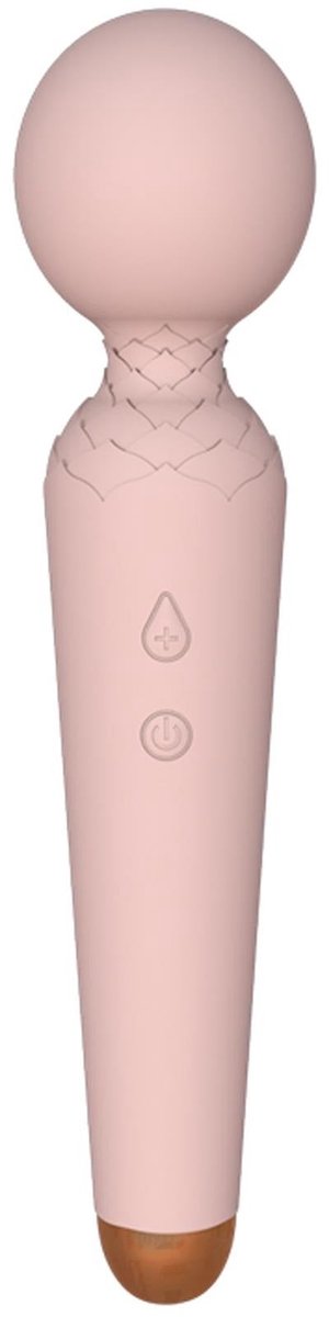 Boysoftoys - 22-00052 - Power wand Massager vibrator - 10 Functions - Silicone - 19,5 cm - dia 4 cm - Rechargeable - Flesh