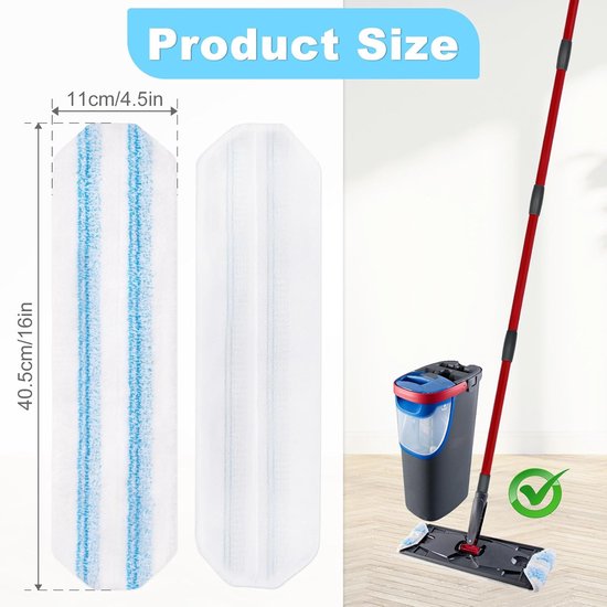 3Pcs Flat Mop Refill Compatible with o Cedar H2pro Flat Mop Replacement 3Pcs Flat Mop Refill Compatible with o Cedar H2pro Flat Mop Replacement