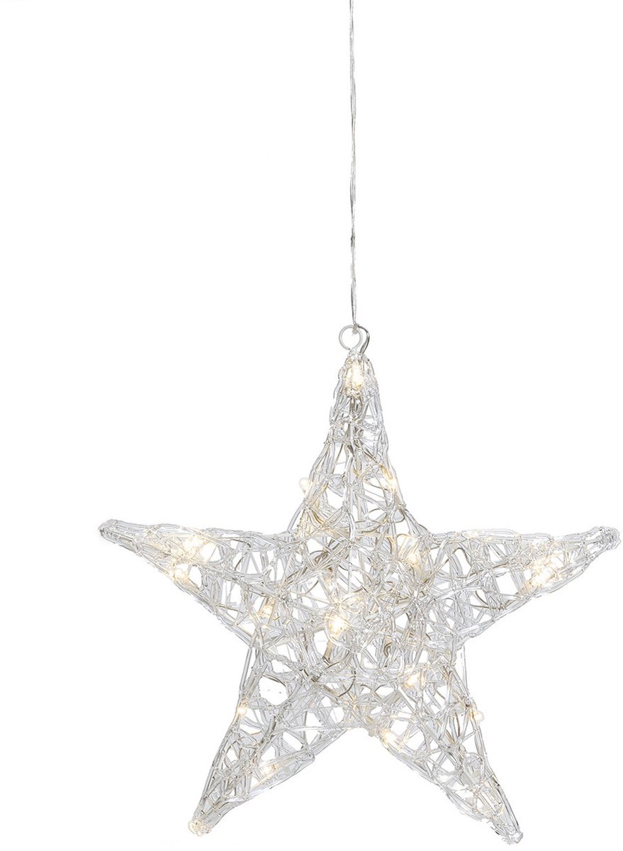 Konstsmide LED acrylster Kerstverlichting - 34 cm - 24 lampjes - 24V - voor binnen - warmwit – foto 8