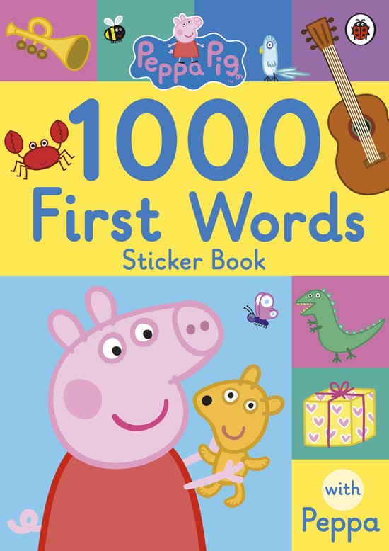 Peppa Pig: 1000 First Words Sticker Book - cover