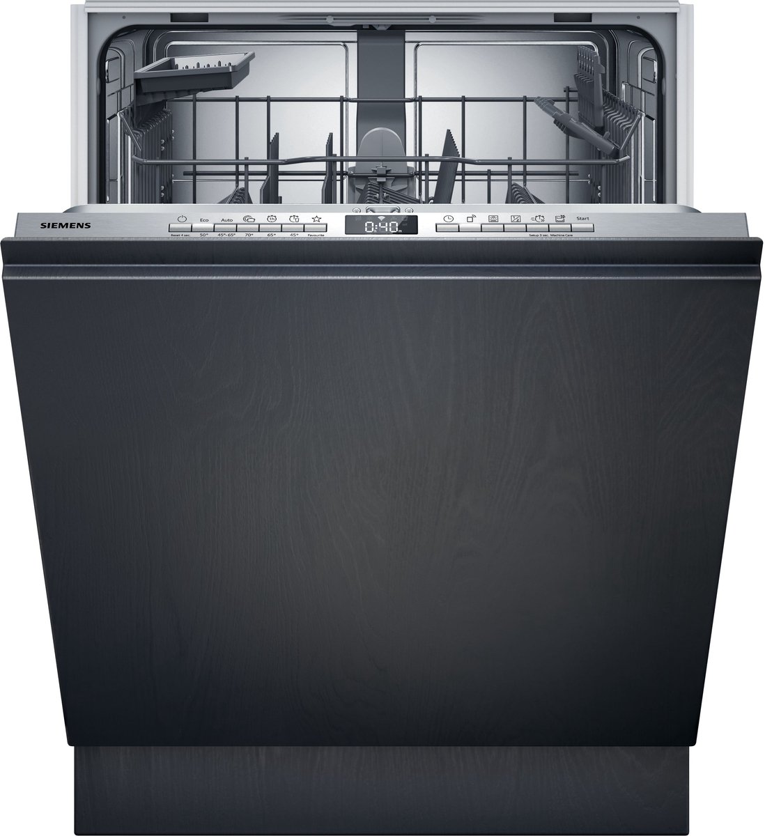 Siemens SN63HX04TE – iQ300 – Vaatwasser – Inbouwvaatwasser – Volledig integreerbaar – 60 cm – Energielabel C – easyStart: het juiste programma en de beste optie voor een perfect schone vaat