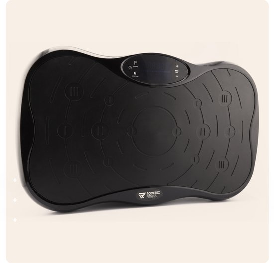 Rockerz Fitness® - Plaque vibrante - Plaque vibrante fitness - Powerplate - Bandes élastiques incluses - Avec musique Bluetooth