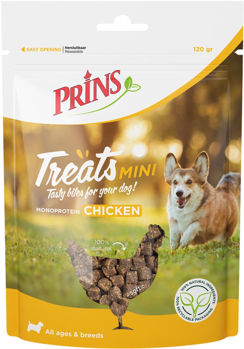 Prins - Treats Mini - Hondensnacks - Kip - 12 x 120g