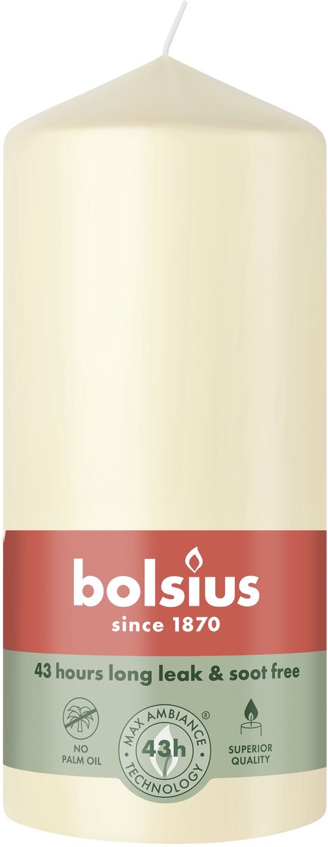 Bolsius Stompkaars 130/68 Soft Pearl (1 stuk)