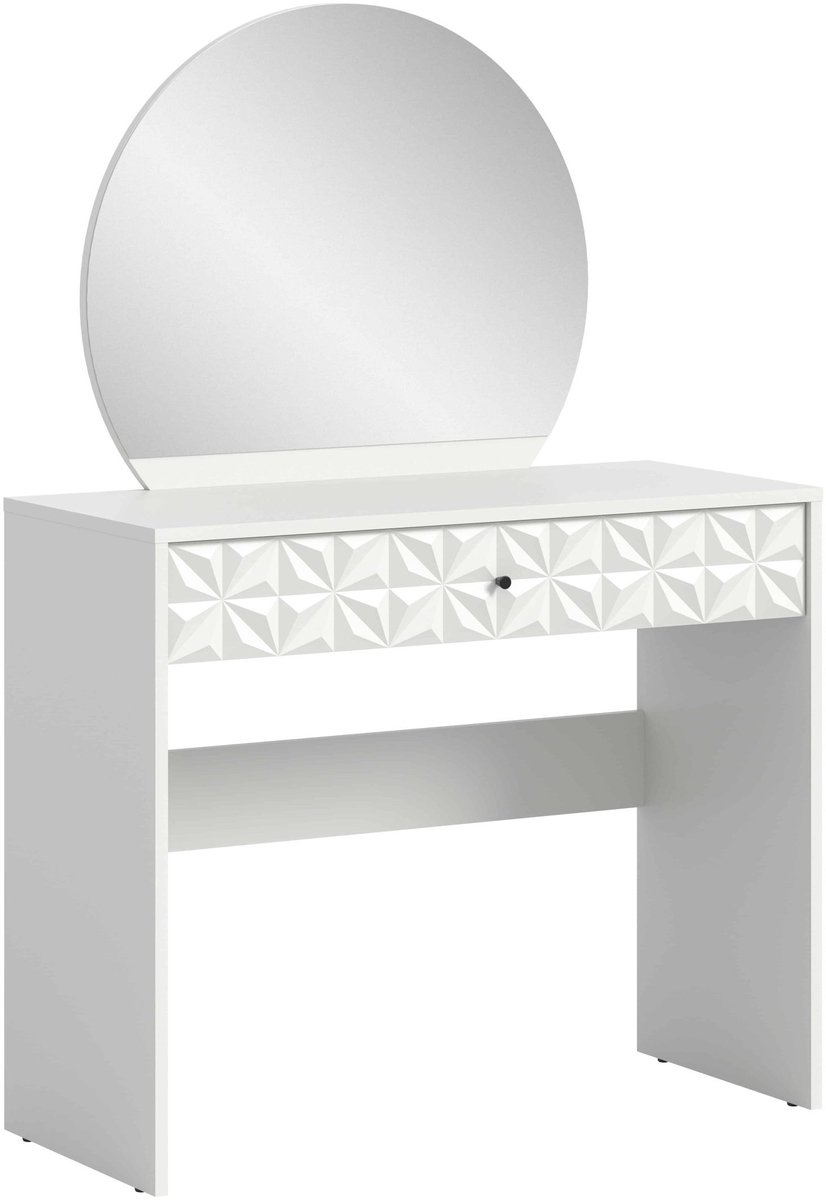 Furnilux Prisma kaptafel wit hoogglans MDF TZ wit melamine - 39x90x133cm