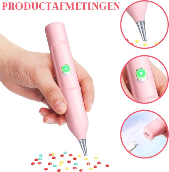 Rhinestone Art Painting Pen, vacuüm strass Painting Pen - Elektrische
