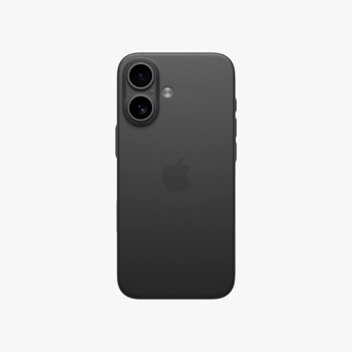 Silq Ultra Dun Hoesje geschikt voor iPhone 17 - Frost Zwart - Slechts 0,5mm dun!