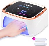 Nexlis UV Lamp Gelnagels - Professionele Nagellamp LED UV voor Gellak - Draadloos - Reflecterende binnenkant - Nagel Lamp voor Gel Nagellak met Timer - Nageldroger - Wit Goud