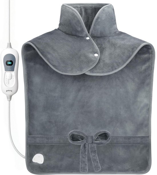 Goliving Elektrische Deken Grijs 120W met Timerfunctie
