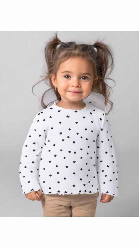 T-shirt pour filles avec coeur d'amour | Taille 110