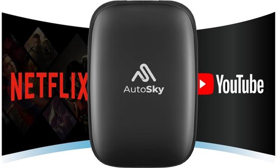Wireless CarPlay Android Auto AI Box Lite – Draadloze CarPlay Dongle met Netflix, YouTube, USB voor auto’s vanaf 2016