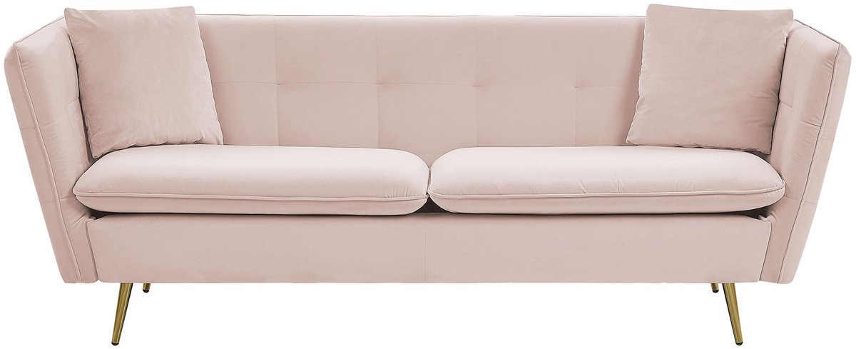 FREDERICA - Driezitsbank - Pastelroze - Fluweel