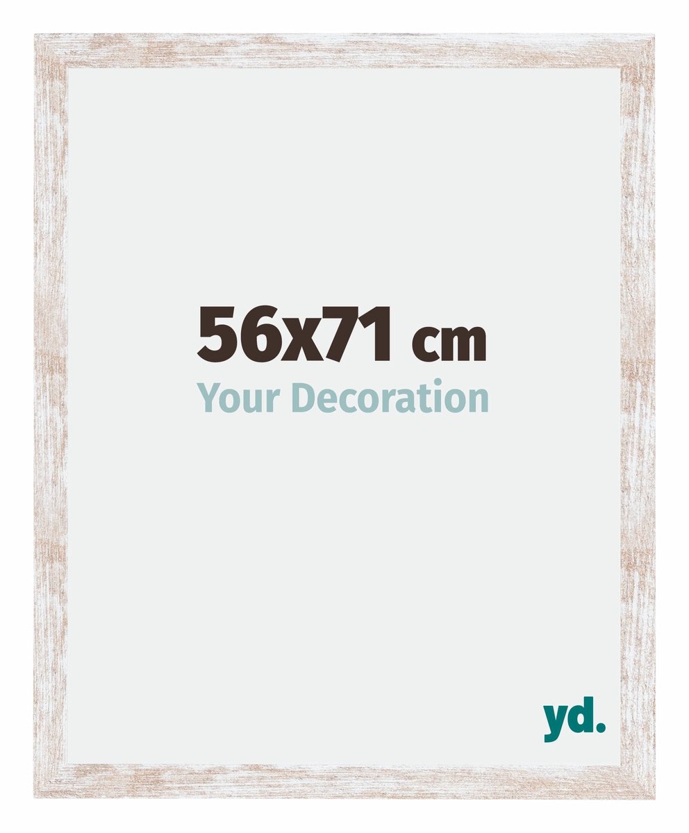 yd. Your Decoration - Fotolijst 56x71 cm - MDF - White Wash - Catania