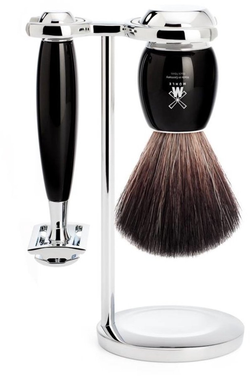 MÜHLE -Scheerset Vivo 3-delig - Zwart - Saf.Razor