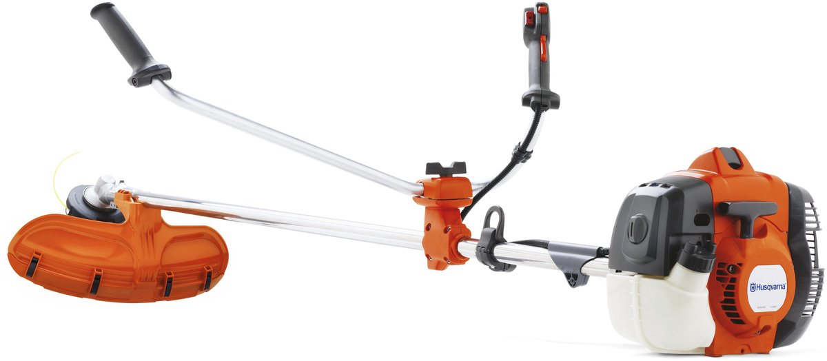 Husqvarna 135R petrol brush cutter with bullhorn handle