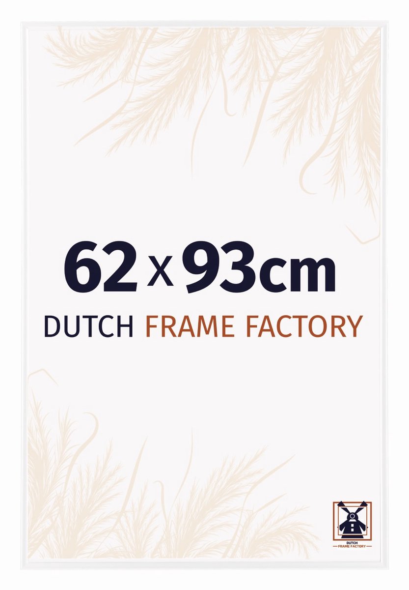 Dutch Frame Factory Fotolijst 62x93 cm - Kunststof - Wit Hoogglans - Easy