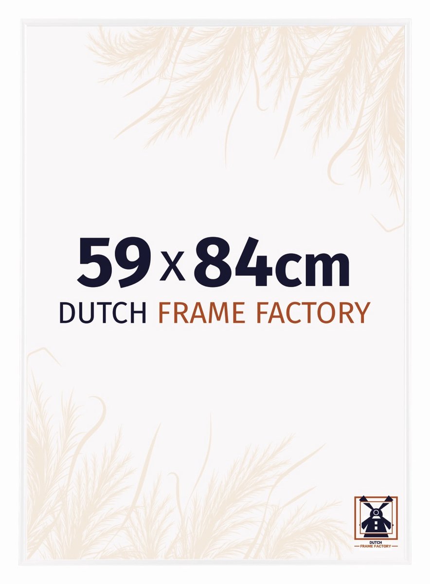 Dutch Frame Factory Fotolijst 59x84 cm - Kunststof - Wit Hoogglans - Easy