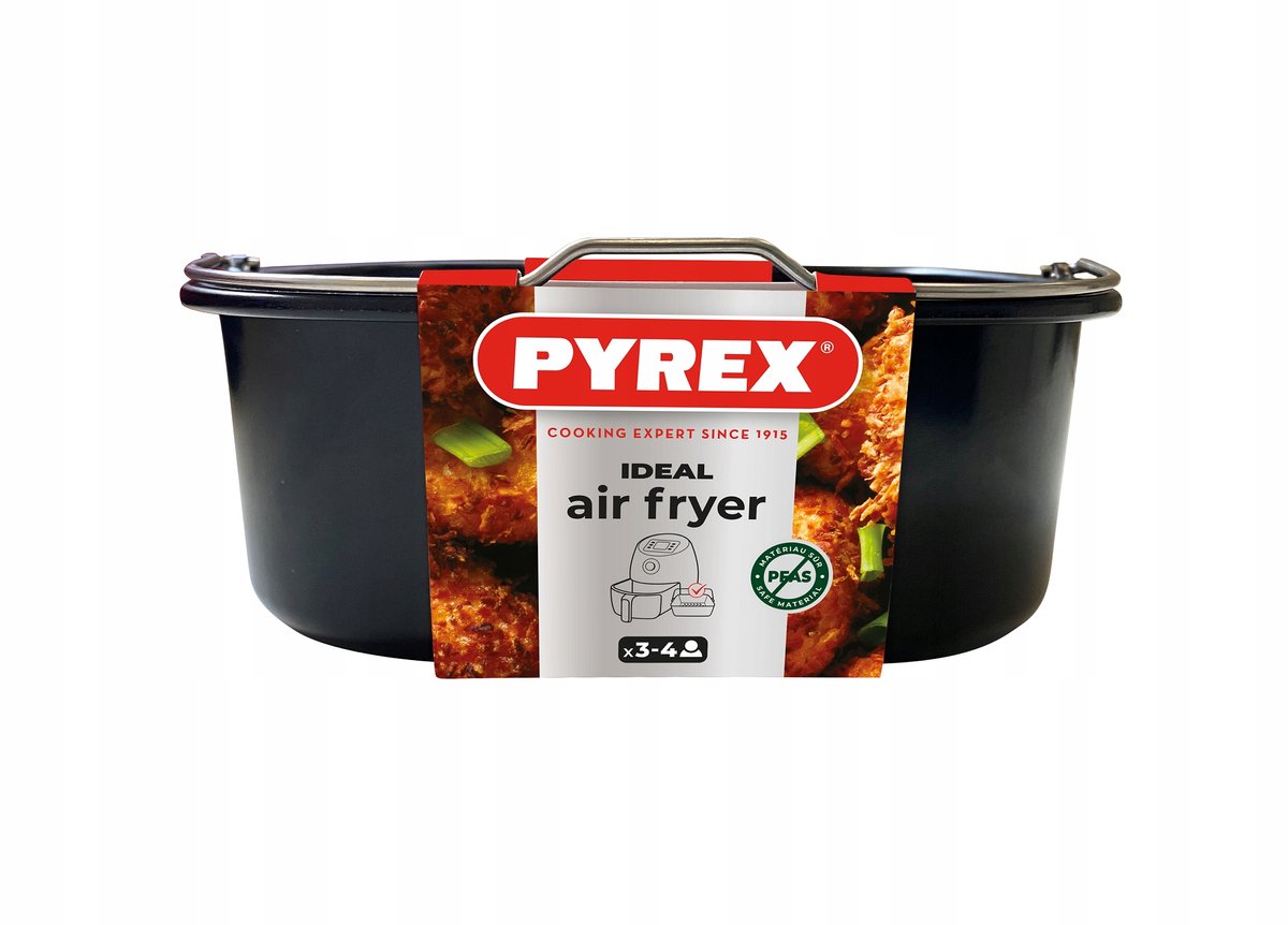 Pyrex Metalen mand/bak met handvat voor AIR FRYER 22x21 cm vierkant — cadeau in Cadeau-ideeën - foto 4