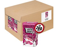Autodrop - Snoep - Bosvruchtrode Cadillacs - 6 doosjes - 280 gram