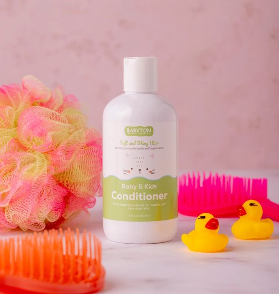BABYTON - Natuurlijke Conditioner - Voedt het haar en maakt gemakkelijk doorkambaar - Voor baby en kinderen - 250ml van Merkloos — afbeelding 2