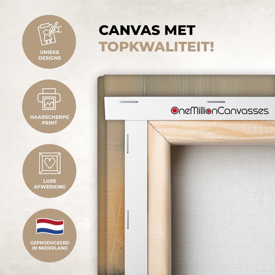 Peinture sur toile 120x80 cm - Décoration murale Moderne - Abstrait - Or - Zwart - Décoration murale salon - Décoration chambre moderne - Tableaux abstraits