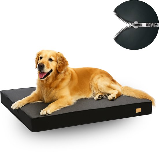 L’élianne Luxe Honden Autostoel voor Grote Honden - Olijf Groen - Light Bruin - Anti Stress/Angst - Gratis Stoelriem