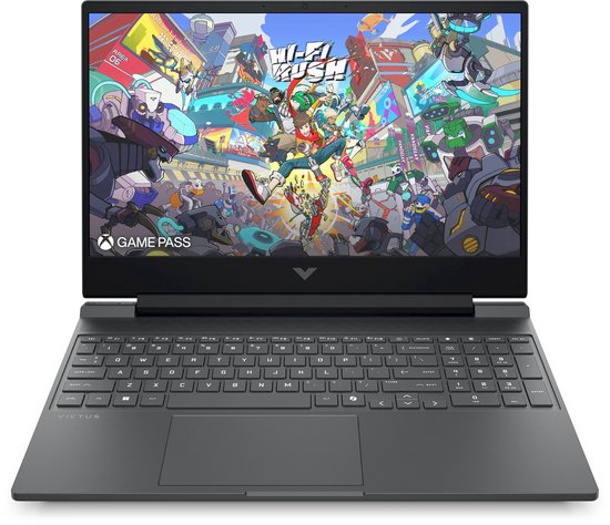 HP Victus Gaming Laptop 15-fb3971nd Copilot+ PC AMD Ryzen™ 7 8845HS 39,6 cm (15.6") Full HD 16 GB DDR5-SDRAM NVIDIA GeForce RTX 4050 Wi-Fi 6 (802.11ax) Windows 11 Home Zwart - HP - Hoofdafbeelding