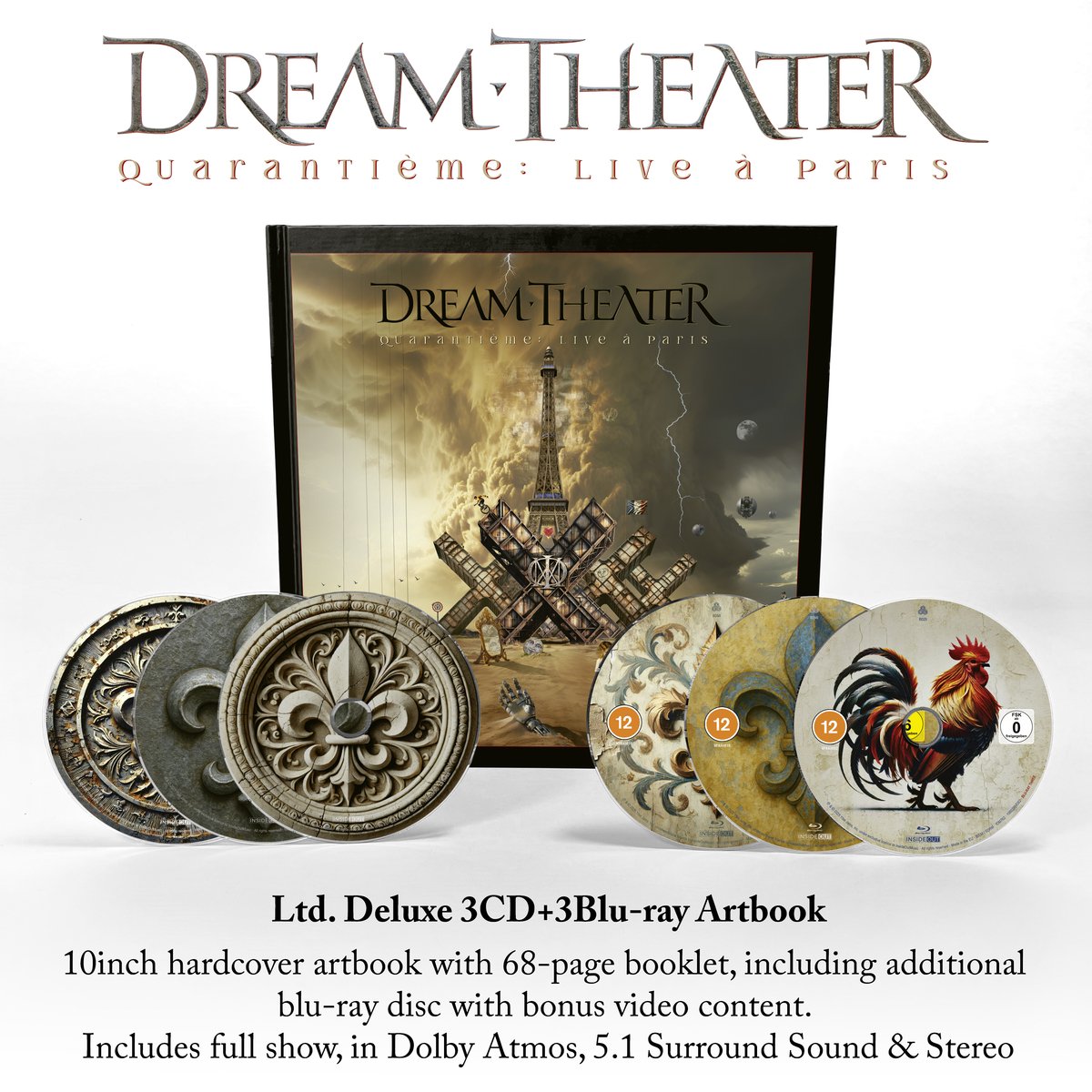 Dream Theater Live in Paris - Quarantième - 3CD+3Blu-ray artbook | bol