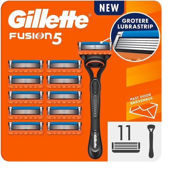 Gillette Fusion 5 - 1 Scheermes Voor Mannen - 11 Scheermesjes - Brievenbusverpakking
