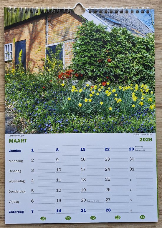 Kalender 2026 Maandkalender Natuurlandschappen - Wandkalender Januari Tot December