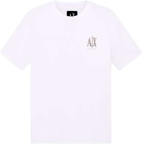 Printed Round Neck Short Sleeve T-shirt - White Shirts