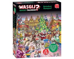 Wasgij Kerstmis Adventskalender - Rendier-ravage! - 24 puzzels met 54 stukjes - Aftelkalender - Advent Calender