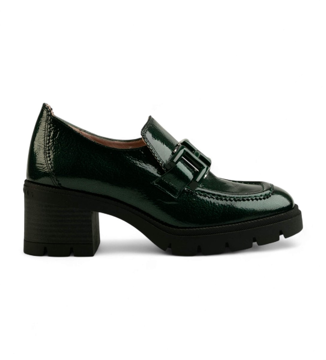 Hispanitas Groene Track Leren Mocassins