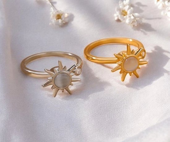 SHOWHEEL 8 Stück Verstellbare Anti Stress Ring Angstlinderung für Damen