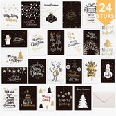 Cartes de Noël de Luxe Twenty4seven® avec Enveloppes - Lot de 24 - Cartes de vœux de Noël - Cartes de Nouvel An et cartes postales - 22 x 16,5 cm