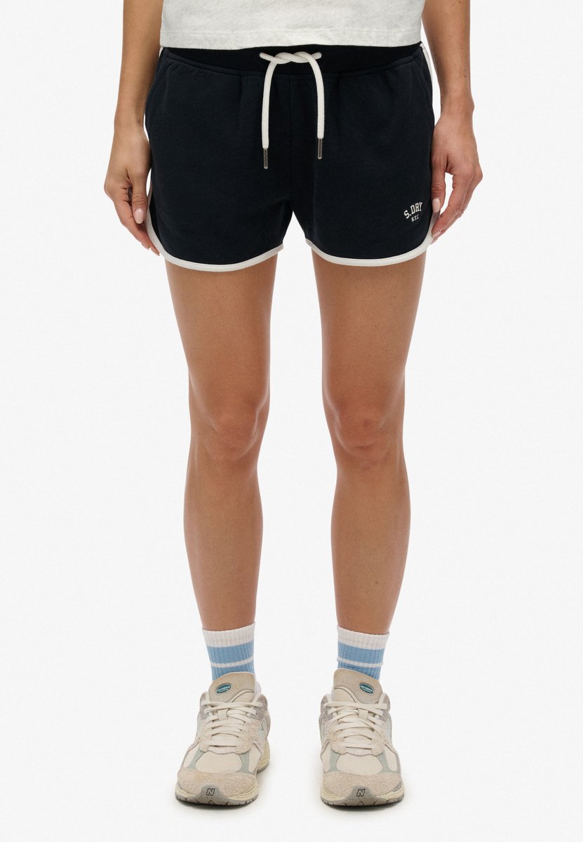 Superdry Athletic Essentials Retro Shorts Dames Korte broeken Marineblauw