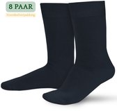 Hipperboo® 8 Paar Bamboe Sokken - Maat 35-38 - Navy Blue - Dames Sokken - Bamboe Kousen - Naadloos - Hypoallergeen - Zijdezacht - Vochtregulerend