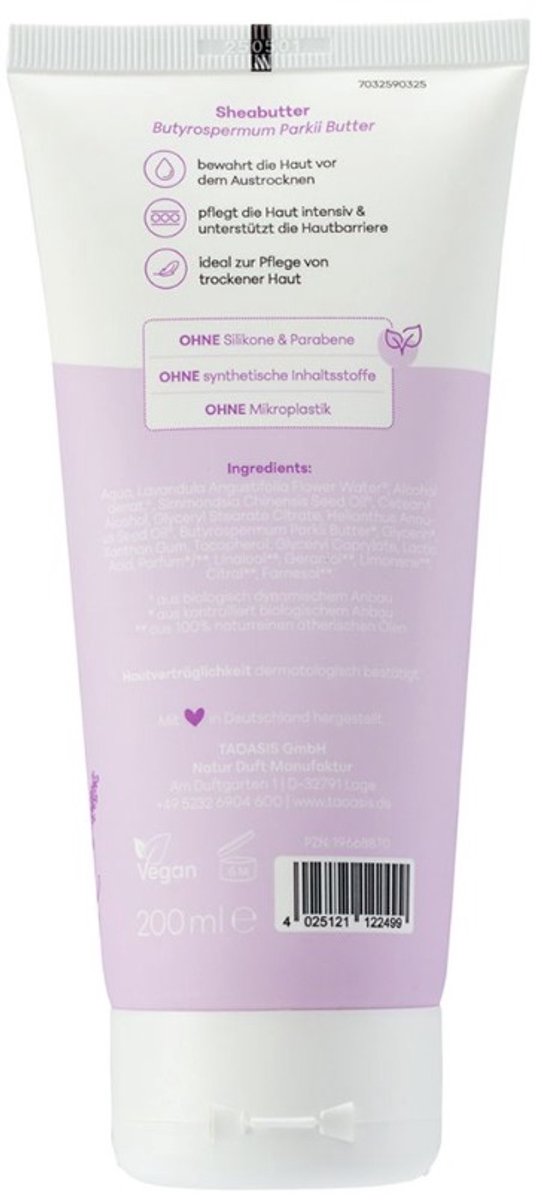 Baldini bodylotion lavendel Demeter droge huid