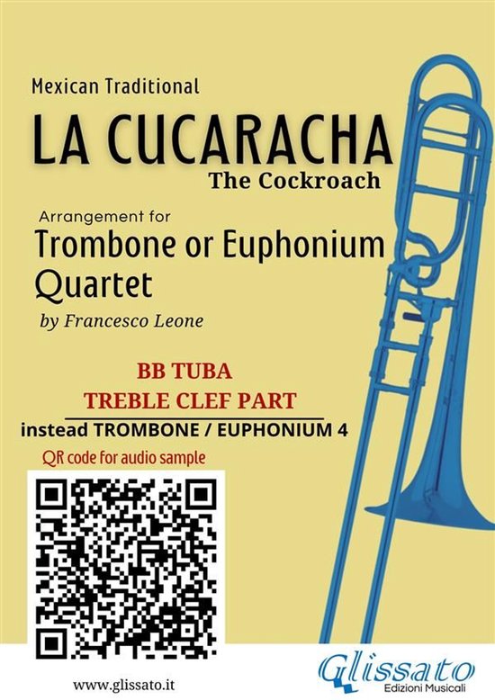 Trombone/Euphonium Quartet - La Cucaracha 8 - Bb tuba t.c. ( ... - cover