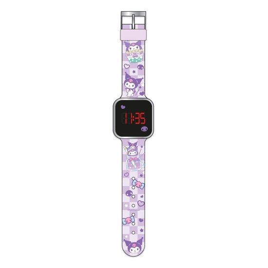Montre LED pour enfants Sanrio Kuromi ( Hello Kitty) – Montre numérique avec affichage LED – Bracelet en Siliconen – Pour Enfants