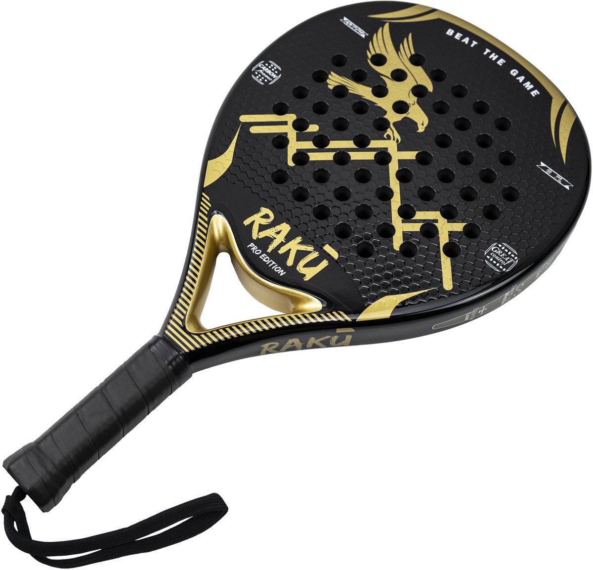 Raku Eagle Pro Series padel racket carbon thumbnail 5