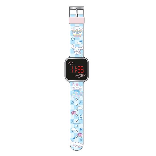 Sanrio Cinnamoroll LED Kinderhorloge (Hello Kitty) – Digitaal LED-Display – Siliconen Band – Voor Kinderen