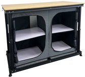 Happy Rhino - Kookkast Pindos DLX - Antraciet - Campingkast - 113 x 53 x 83 cm