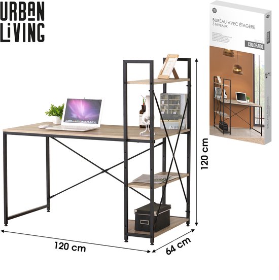 Ergo Office ER‑301 Bureauverdeler & Organizer 1116 mm Breed | Magnetisch Droogbord Accessoirebord met Haken & Penhouders | Stabiele Plank 10 kg | Montage zonder Boren (Wit