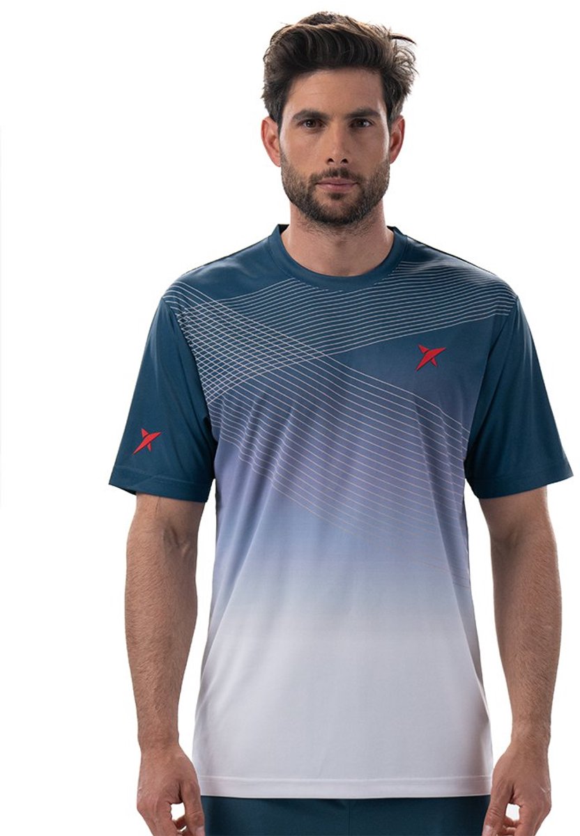 Drop Shot Caluca T-shirt Met Korte Mouwen Blauw S Man