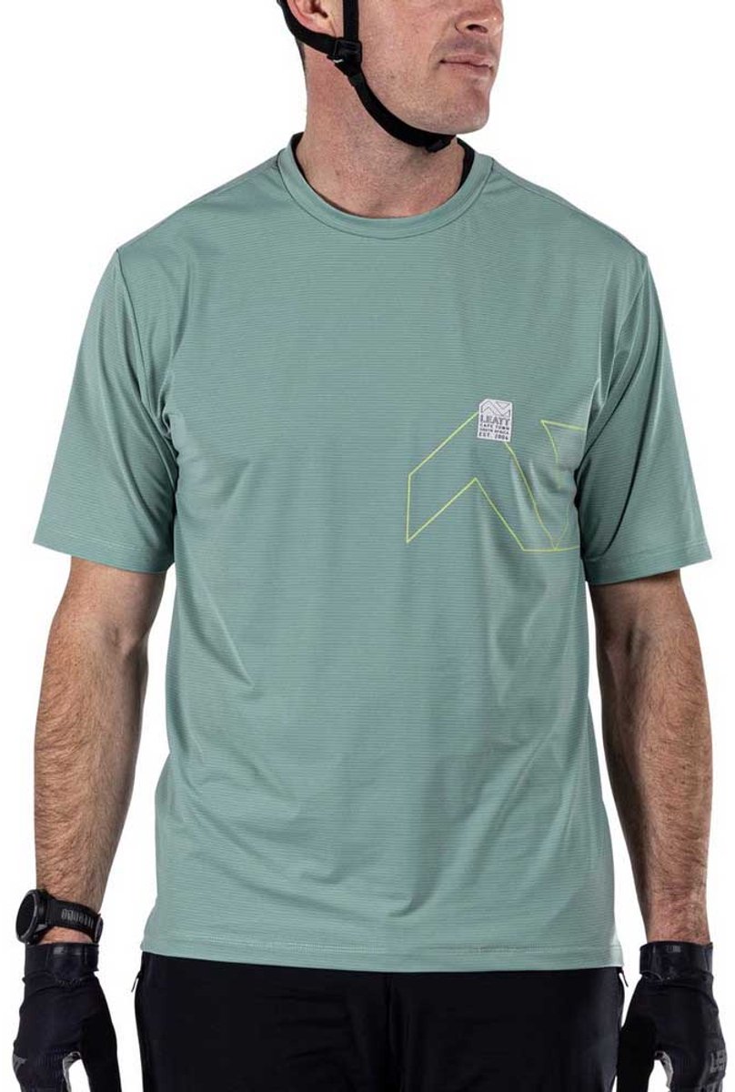 Leatt Mtb Trail 1.0 X-flow T-shirt Met Korte Mouwen Man Pistachio