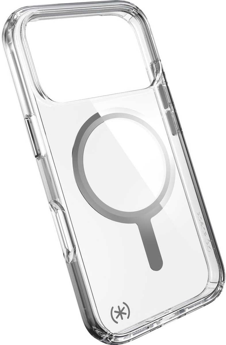 Speck hoesje geschikt voor Apple iPhone 17 Pro - Slank - Kristalhelder - Valbescherming gecertificeerd tot 4 meter - Microban Antibacterieel - Presidio Perfect Clear lijn - Transparant