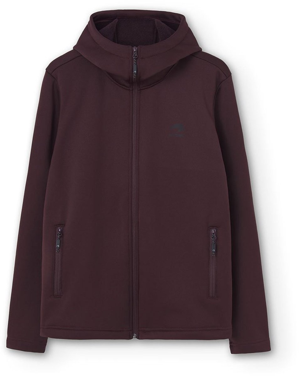 Astore Angus Fleece Met Kap Bruin L Vrouw