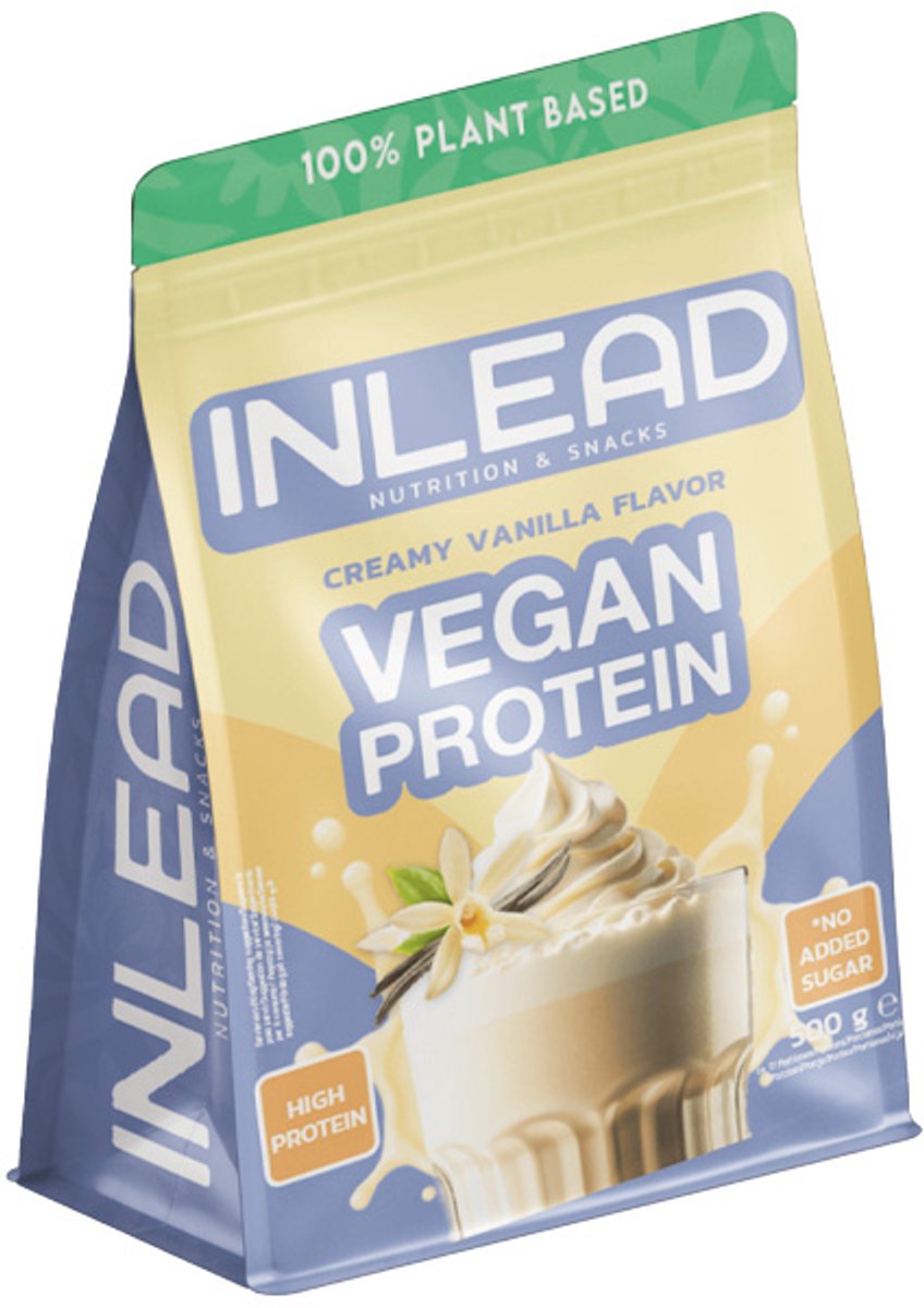 Inlead Vegan Protein (500g) Creamy Vanilla - Eiwitten - Veganistisch eiwit